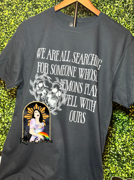 🖤 “Demons Play Well” Black Tee